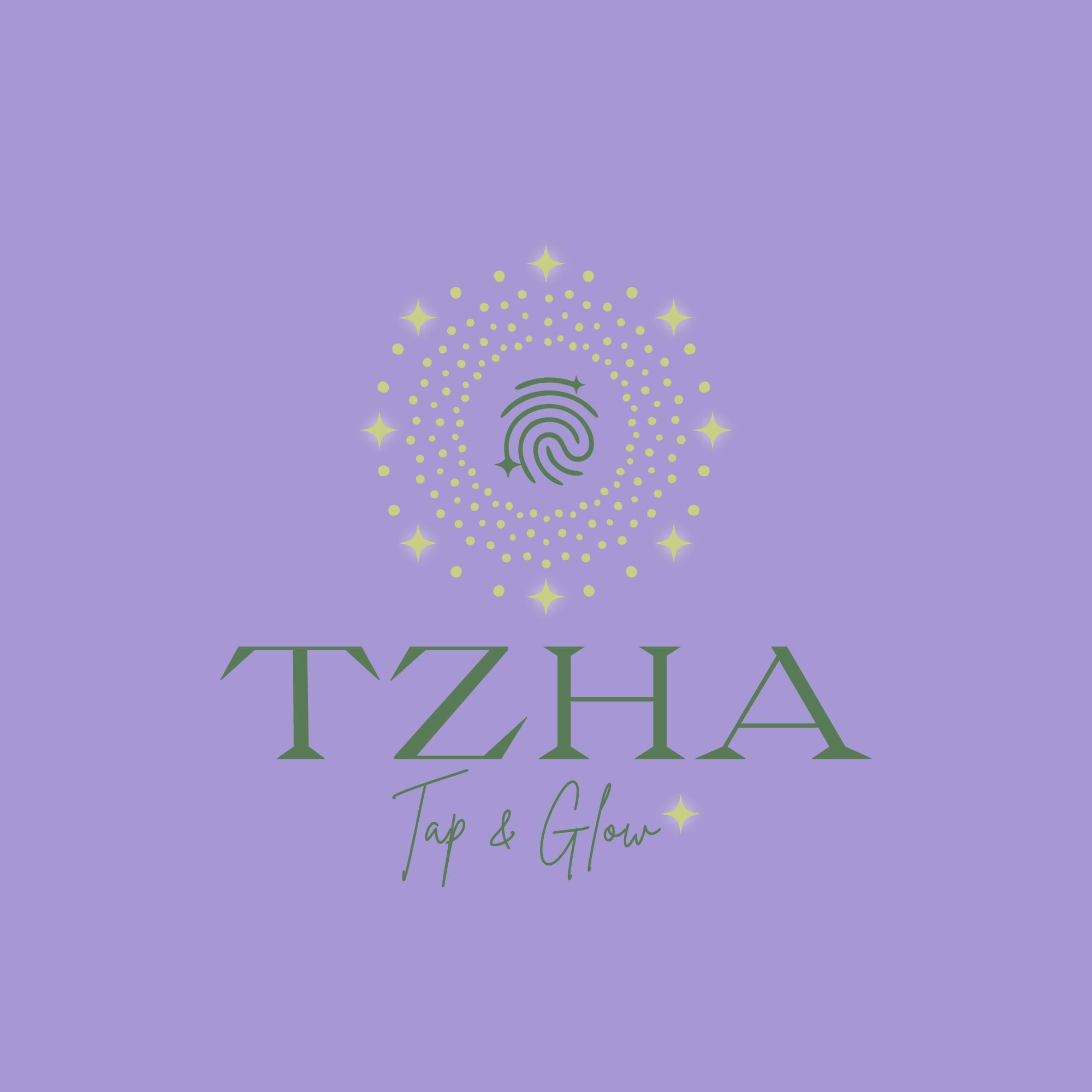 شعار تزهى — Tap & Glow